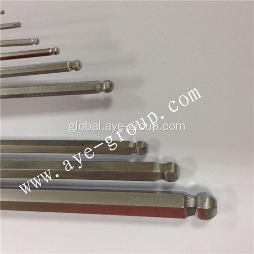 China Ball head long hex key with 9 pcs Factory